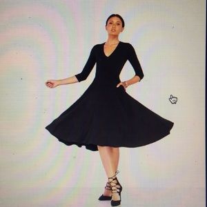 Reformation Black Lilium Dress Size Medium